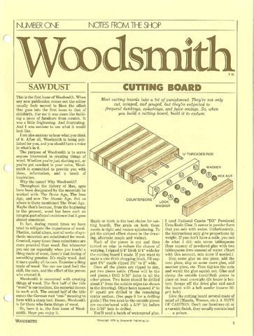 Woodsmith #1