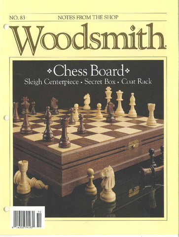 Woodsmith Chess Board Plan